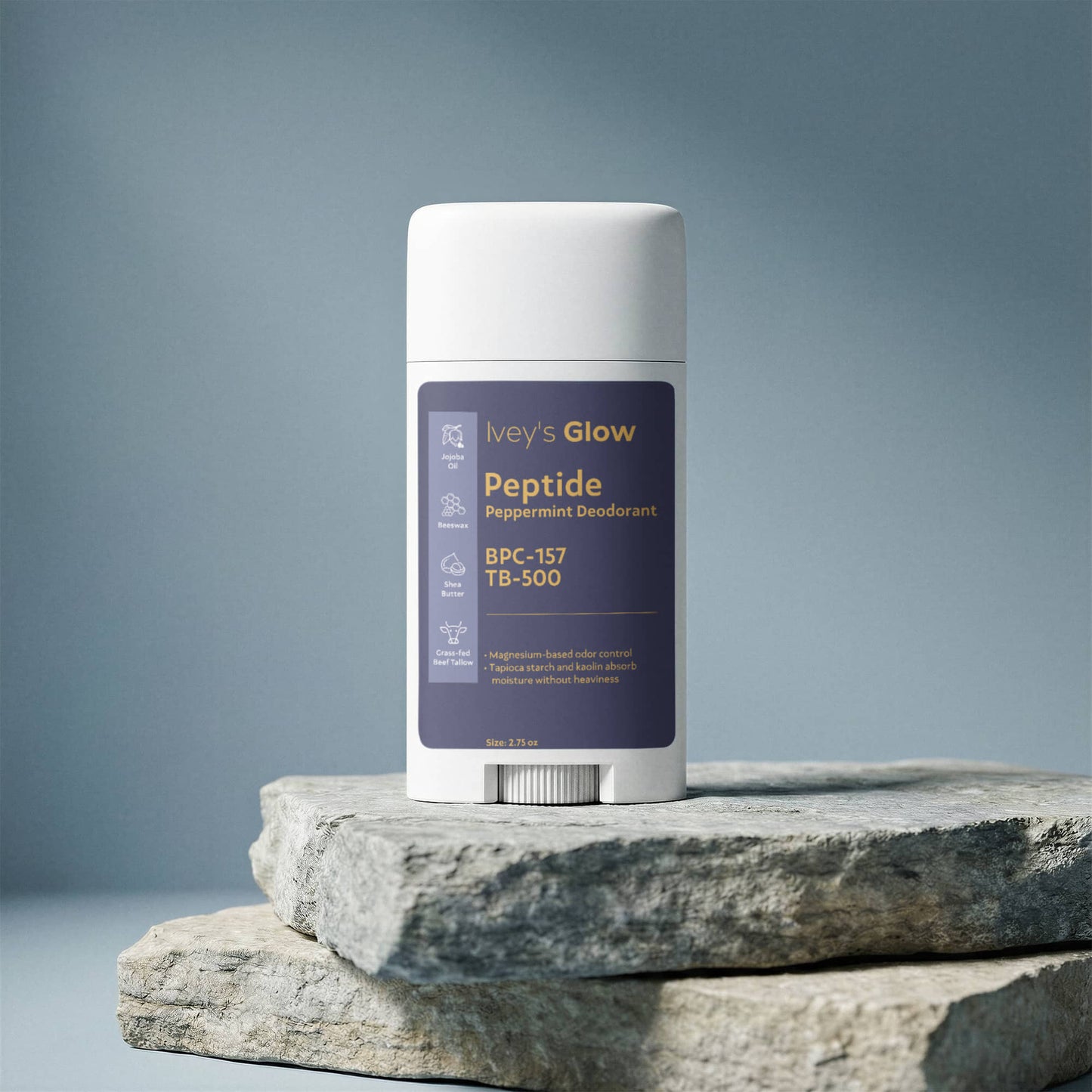 2 Pack Peptide Peppermint Deodorant