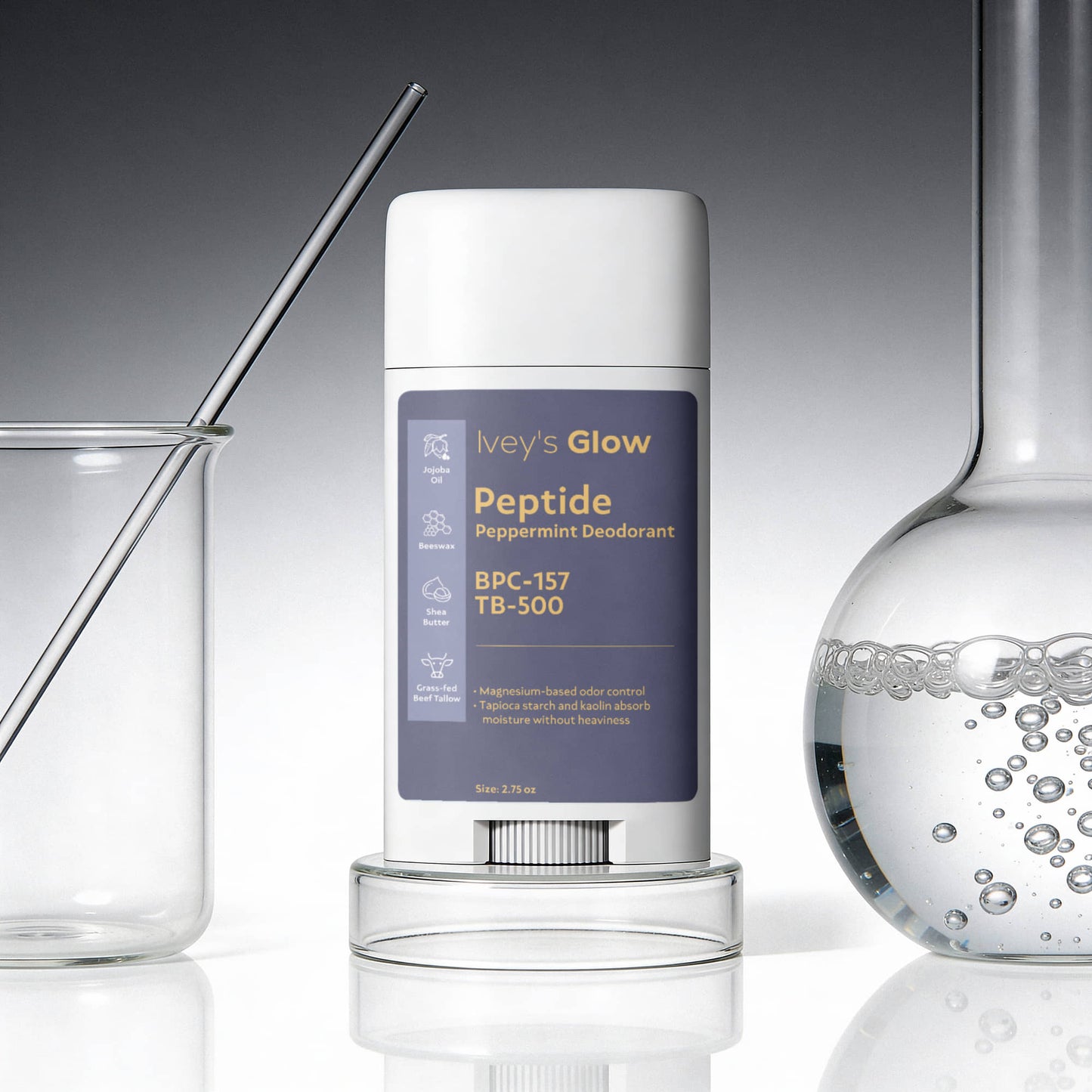 2 Pack Peptide Peppermint Deodorant